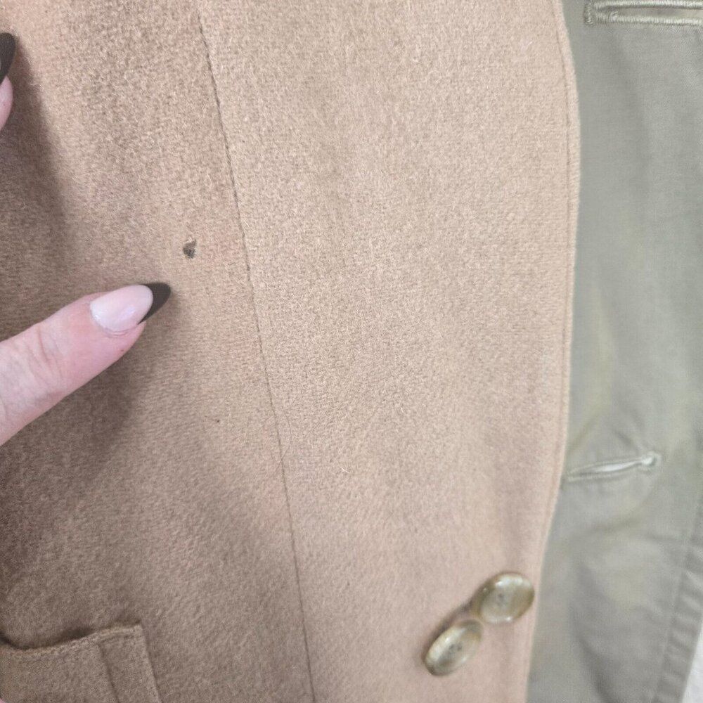 Burberrys Vintage Kensington Belted Trench Coat Womens 10 Khaki Nova Wool Lined - Picture 13 of 16